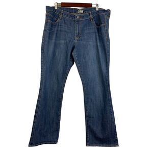 Old Navy The Diva Blue Bootcut Stretch Whiskered Denim Jeans Mid Rise